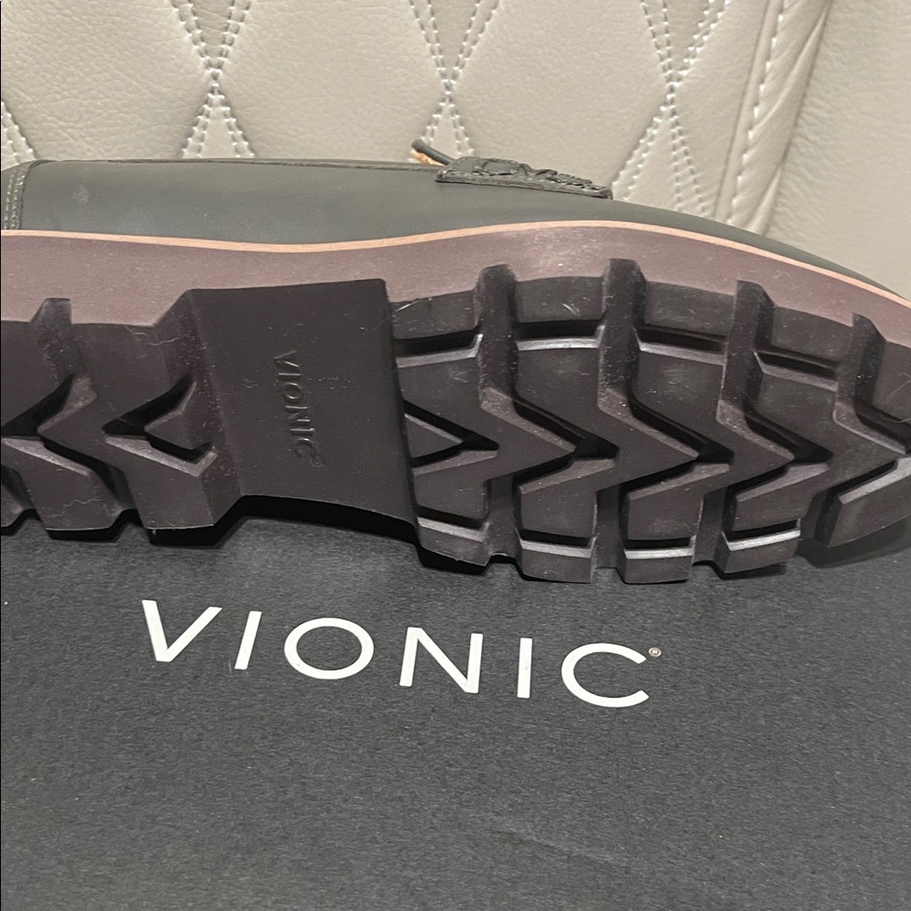 Vionic Leather Loafers in Dark Brown - Picture 7 of 9